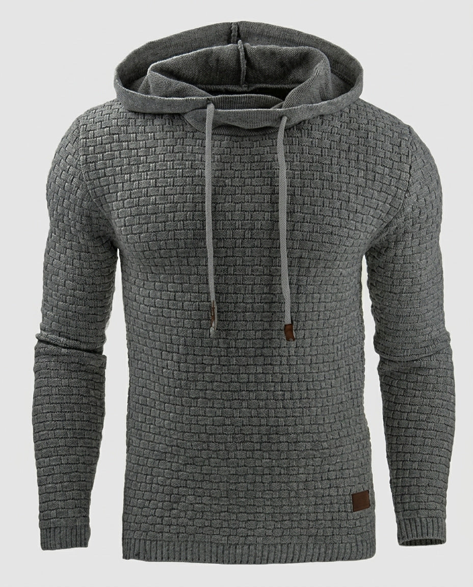 Men’s Textured Hoodie - Front [Lystr 6a99622a46bf3abf3f496651:front]