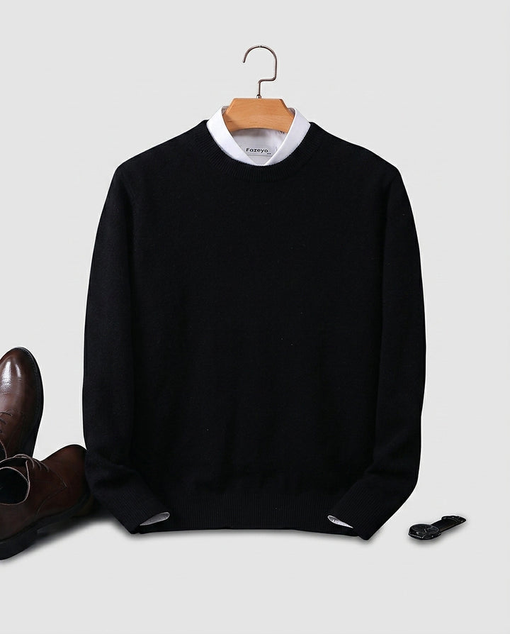 Men’s Sweater with Crew Neck - Front [Lystr 6a996310477266cd33aeb9f1:front]