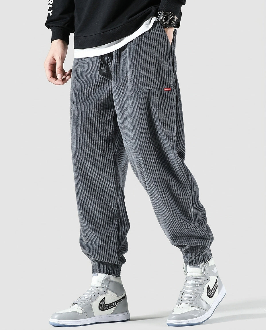 Men’s Corduroy Jogger Pants - Front [Lystr 6a9963401dea861c94a5ac36:front]