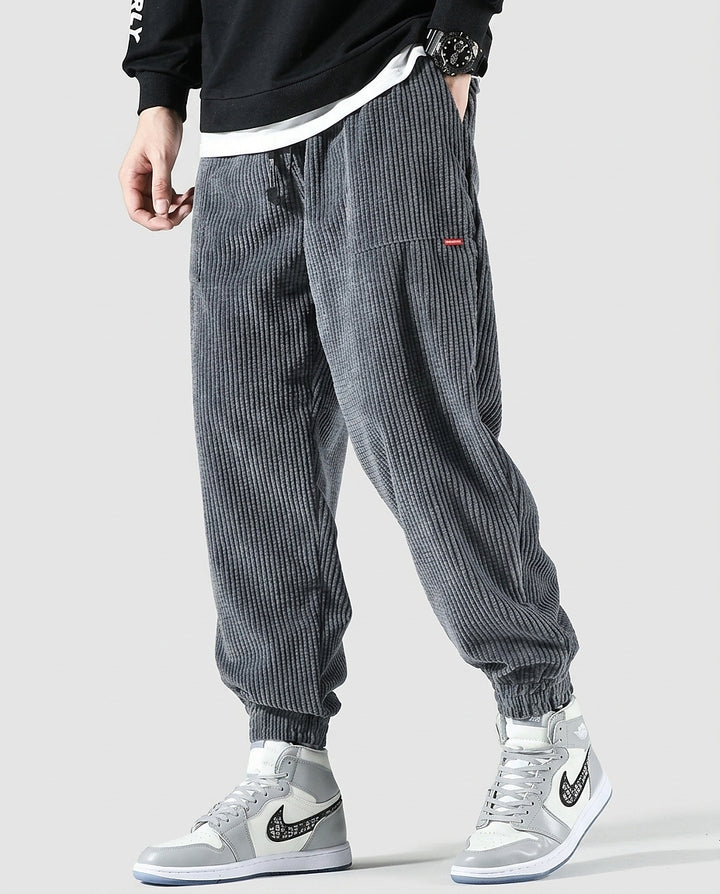 Men’s Corduroy Jogger Pants - Front [Lystr 6a9963401dea861c94a5ac36:front]