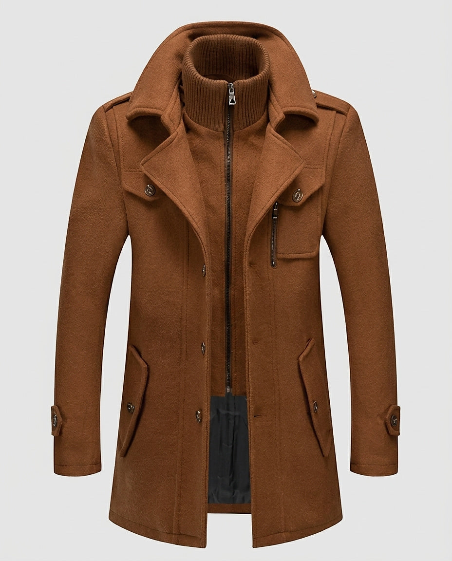 Men’s Layered Jacket with Multiple Pockets - Front [Lystr 6a99642cab5f8d91f4cef6b8:front]