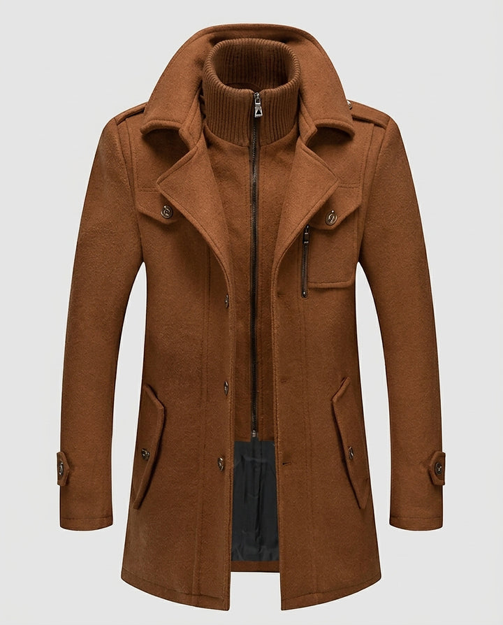 Men’s Layered Jacket with Multiple Pockets - Front [Lystr 6a99642cab5f8d91f4cef6b8:front]