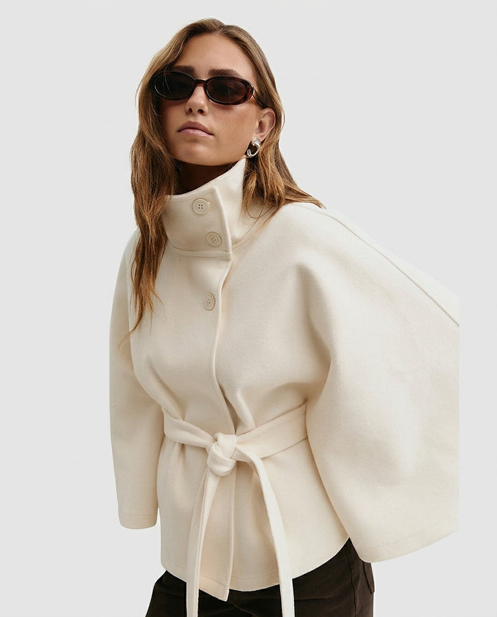 Women’s Jacket with Belt - Front [Lystr 6a9964ba0c146a178edd410d:front]