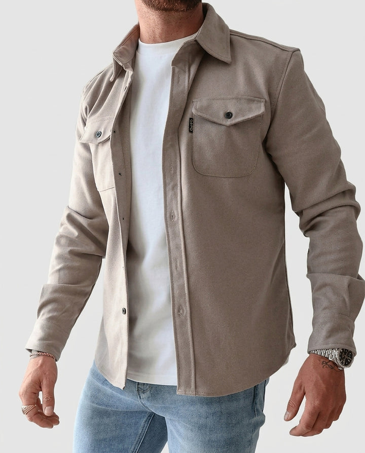 Men’s Long-Sleeve Button-Up Shirt - Front [Lystr 6a9964cd0c146a178edd4116:front]