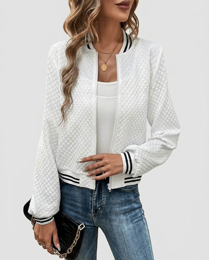 Women | Sporty bomber-style jacket - Front [Lystr 6a9966f00020035c7f1d4856:front]