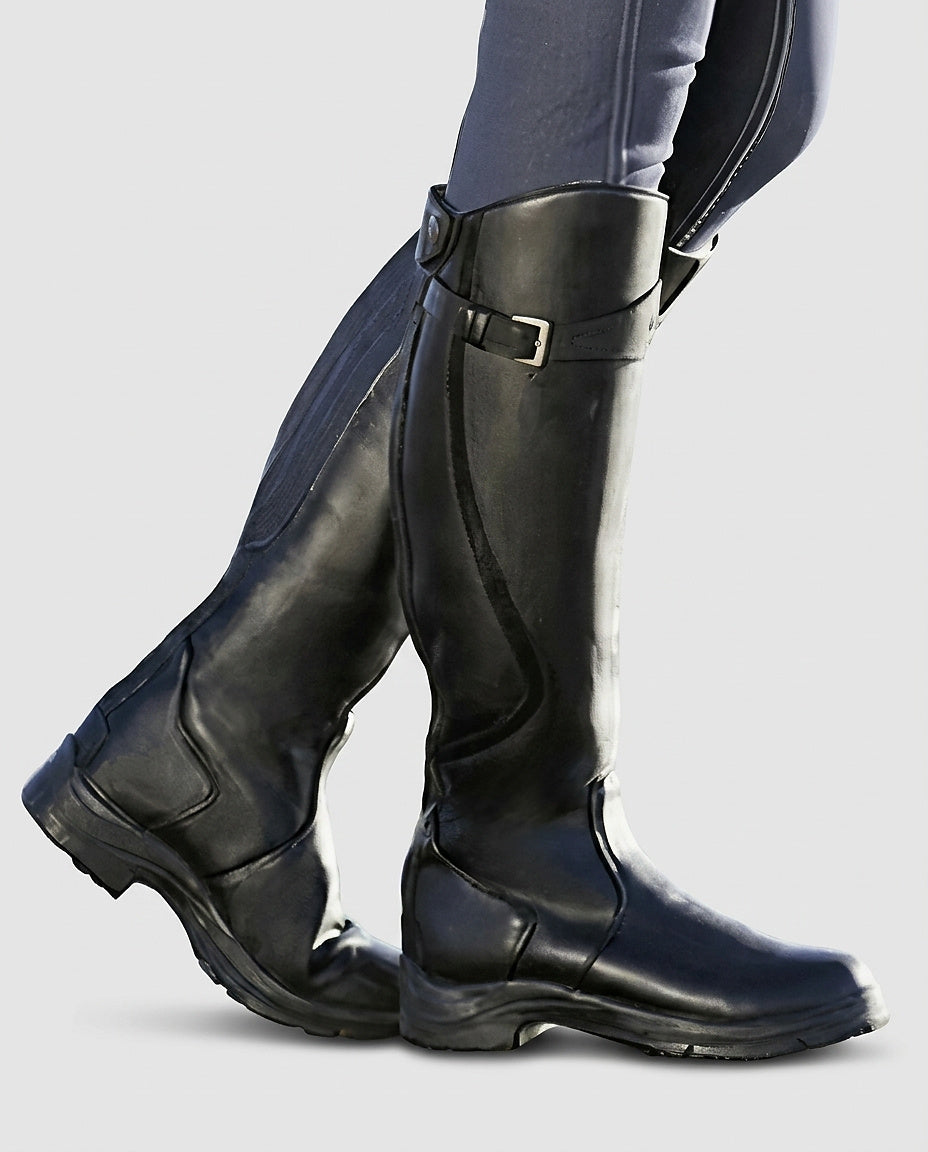 Women | Knee-high boots with decorative buckle - Front [Lystr 6a9966f80020035c7f1d485c:front]