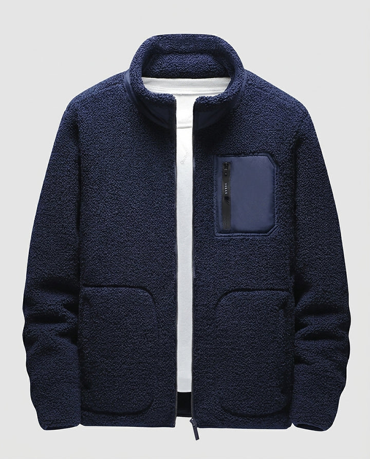 Men | Lambswool jacket with pockets - Front [Lystr 6a9967a30c146a178edd4167:front]