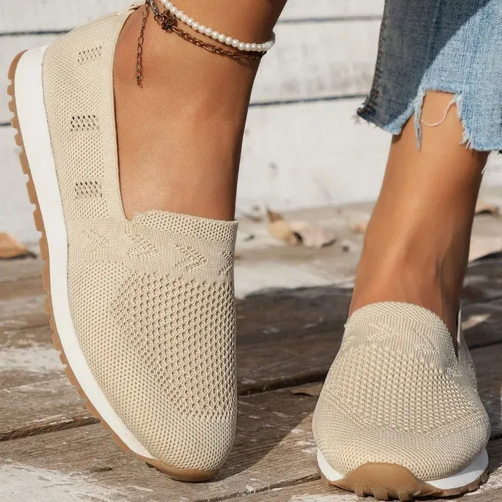 Women’s Knit Slip-On Shoes with Layered Sole