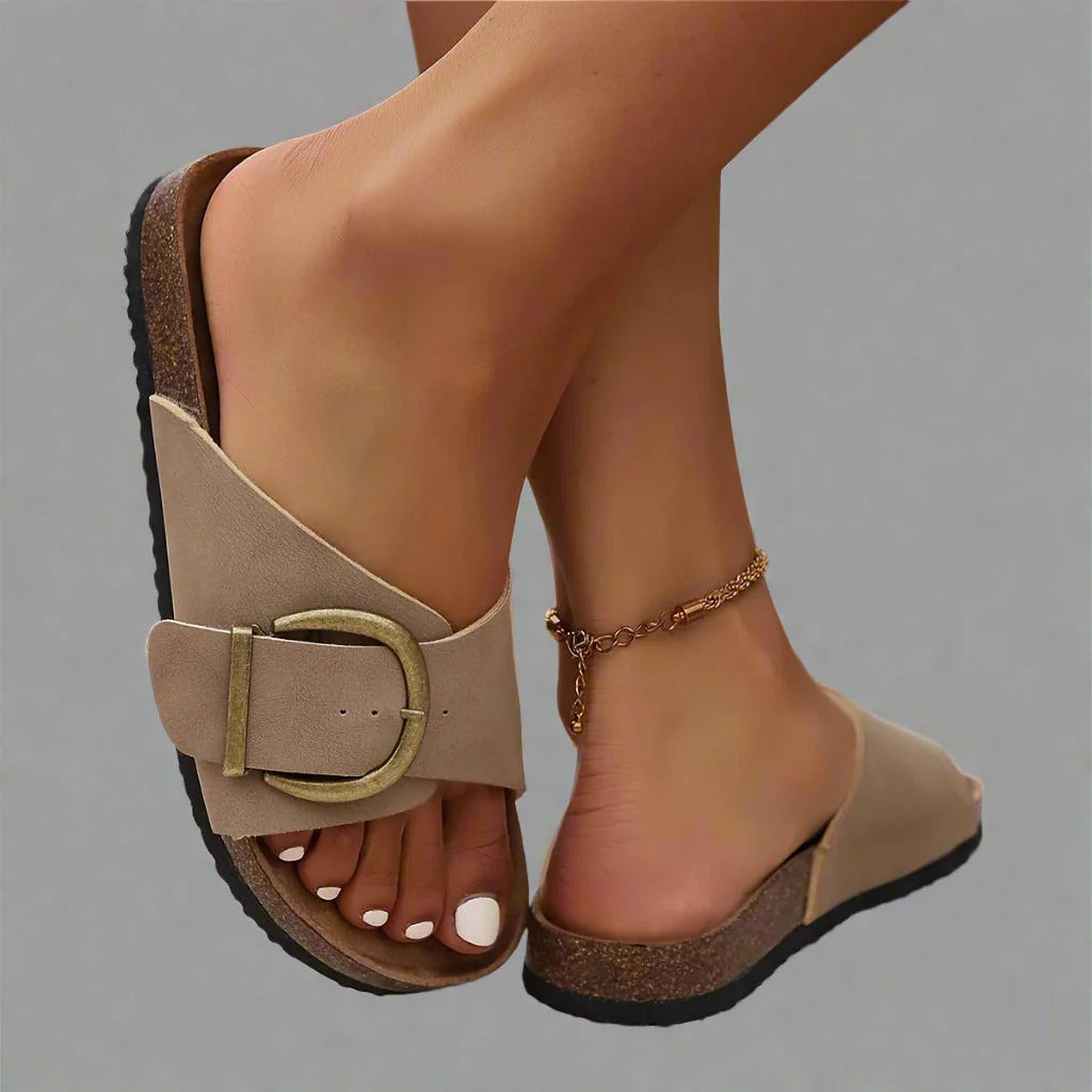 Women’s Chunky Strap Slip-On Sandals