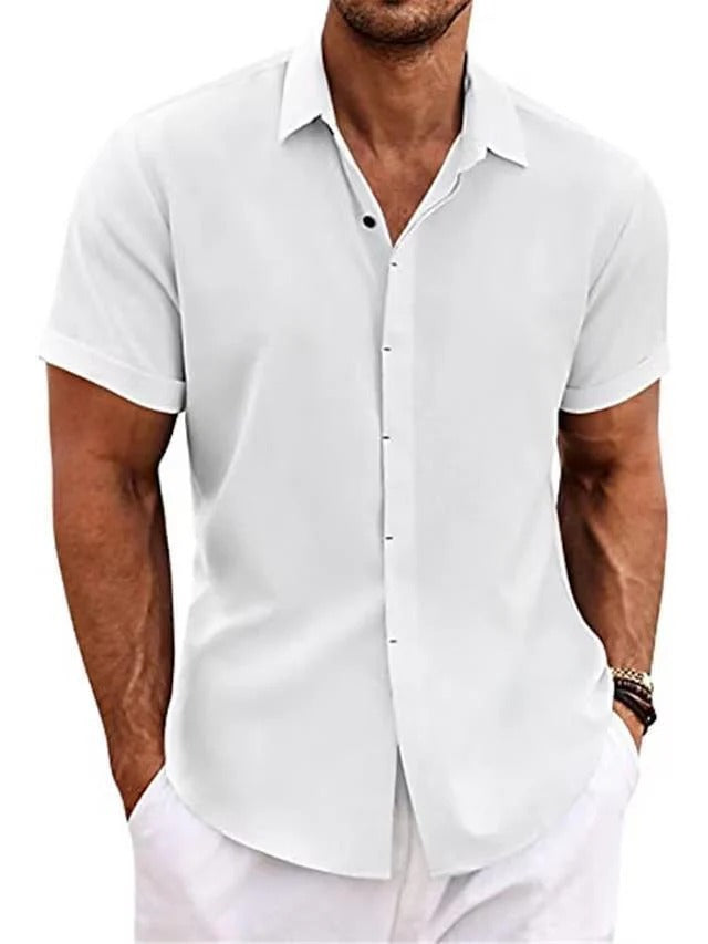 Men’s Short-Sleeve Button-Down Shirt