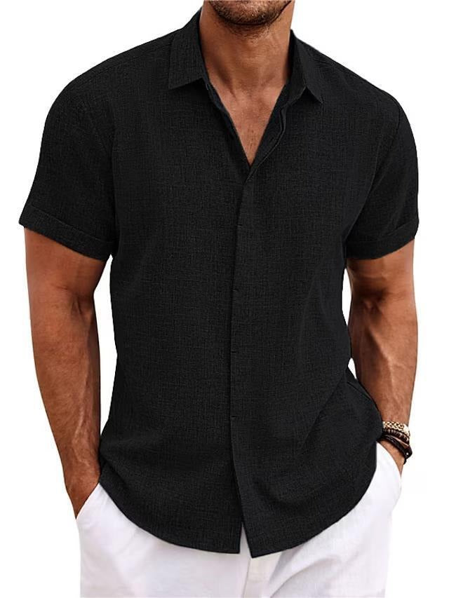 Men’s Short-Sleeve Button-Down Shirt