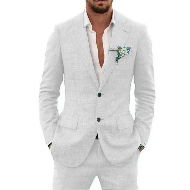 Men’s Slim-Fit Two-Piece Suit Set