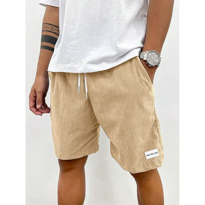 Men’s Corduroy Shorts with Drawstring