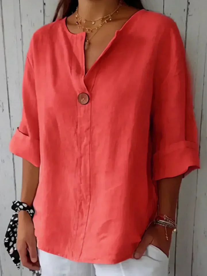 Women’s Split V-Neck Blouse
