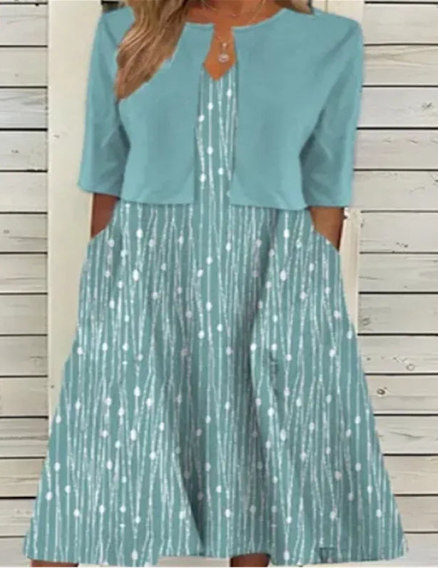 Women’s Floral Midi Dress Set