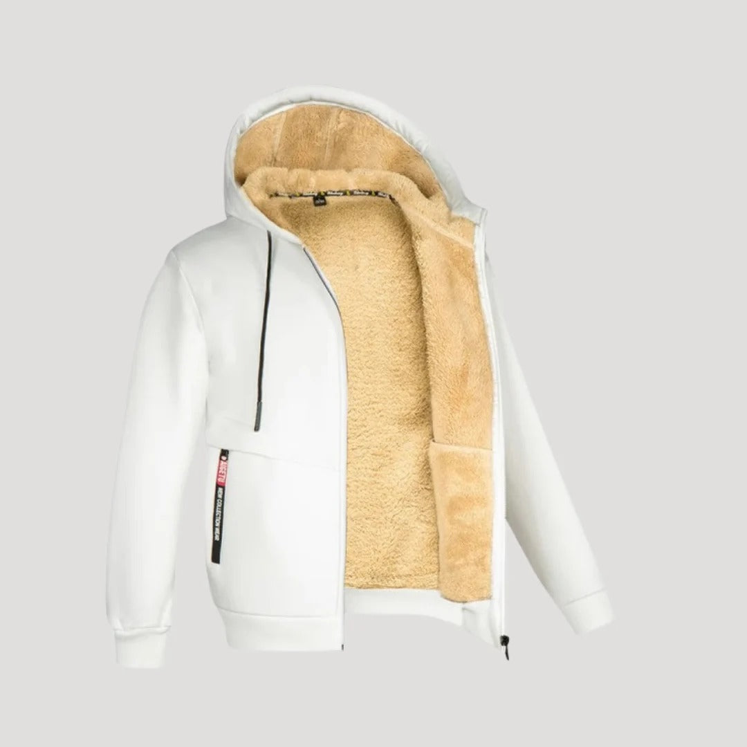 MEn's Plush-Lined Full-Zip Hoodie