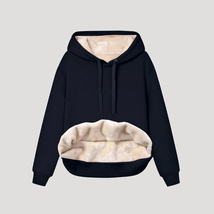Women's Faux-Fur Lined Hooded Sweater