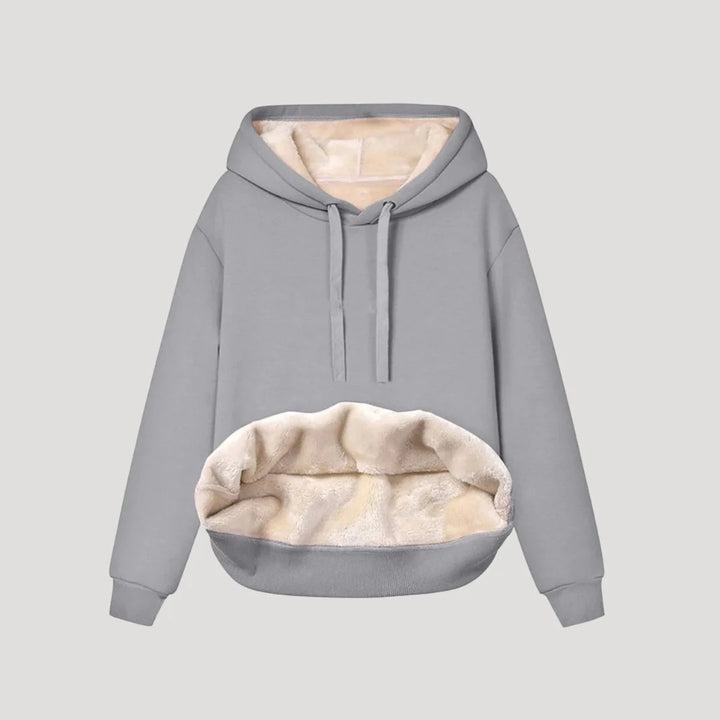 Women's Faux-Fur Lined Hooded Sweater