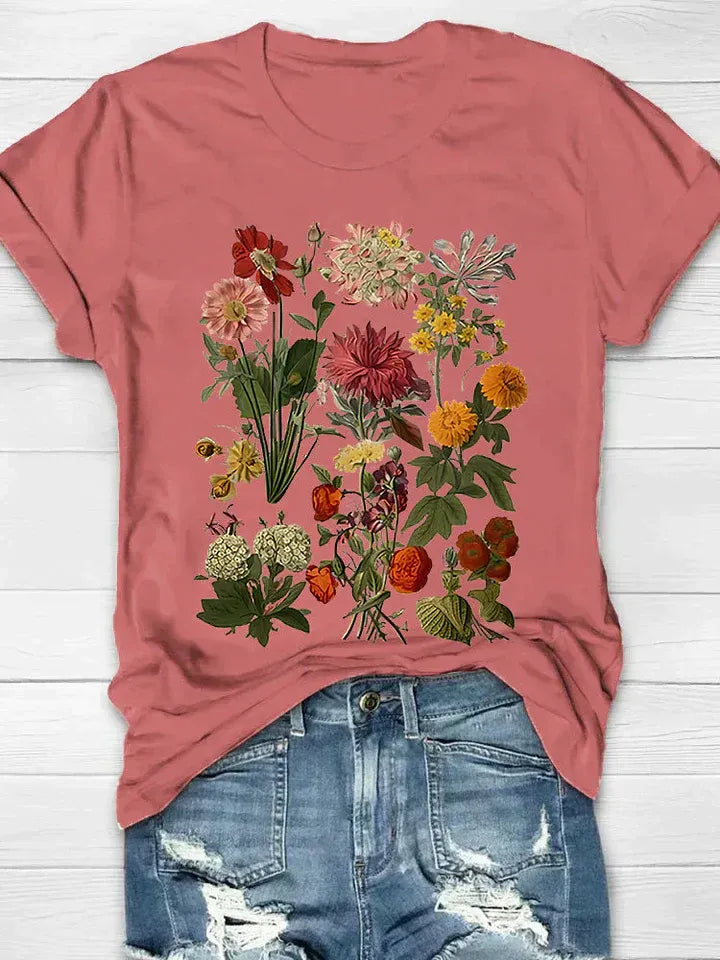 Women's Floral Print T-Shirt