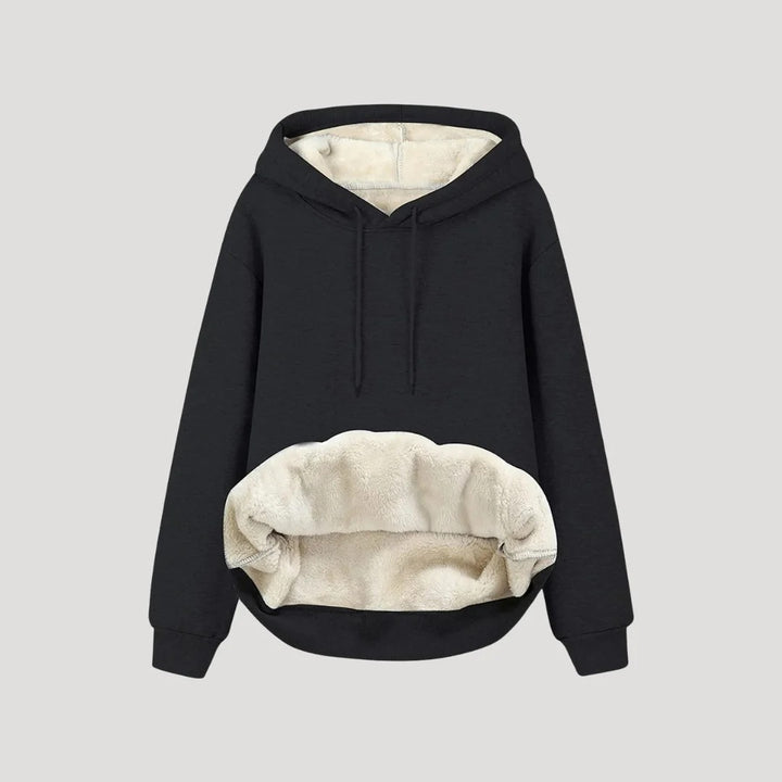 Women's Faux-Fur Lined Hooded Sweater