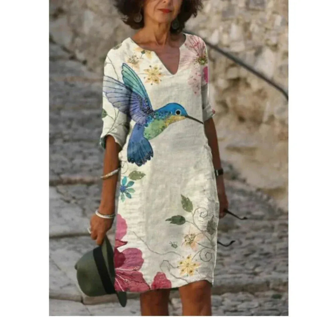 Women Shift Dress with Graphic Print