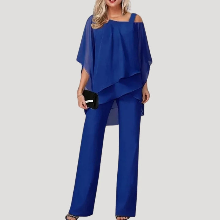 Women’s Two-Piece Set with Layered Tunic