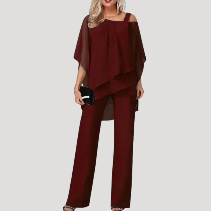 Women’s Two-Piece Set with Layered Tunic