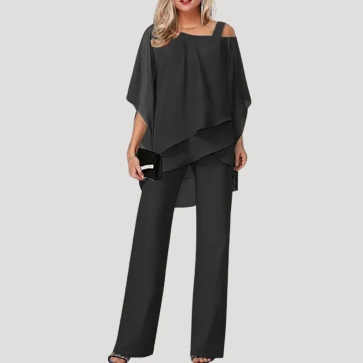 Women’s Two-Piece Set with Layered Tunic
