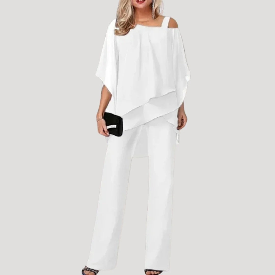Women’s Two-Piece Set with Layered Tunic