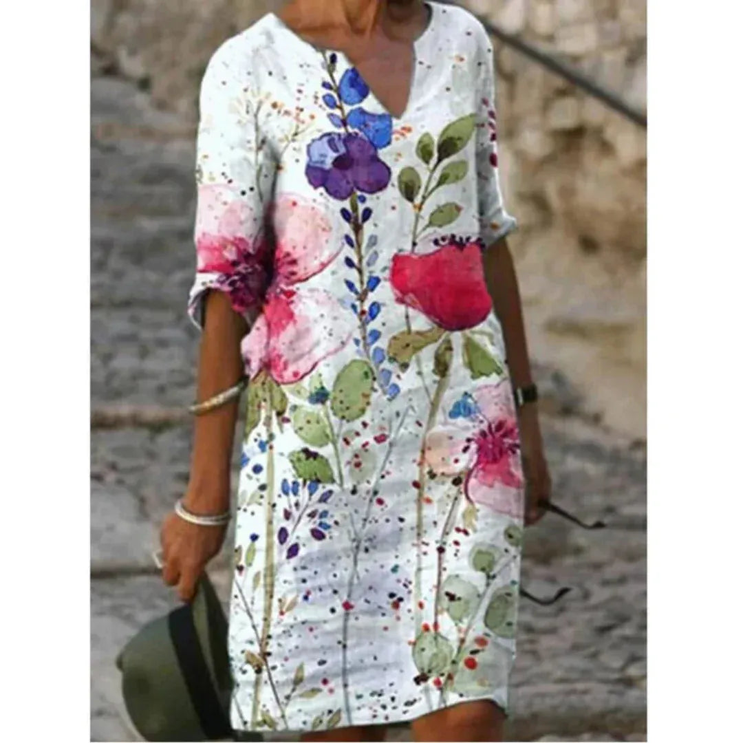Women Shift Dress with Graphic Print