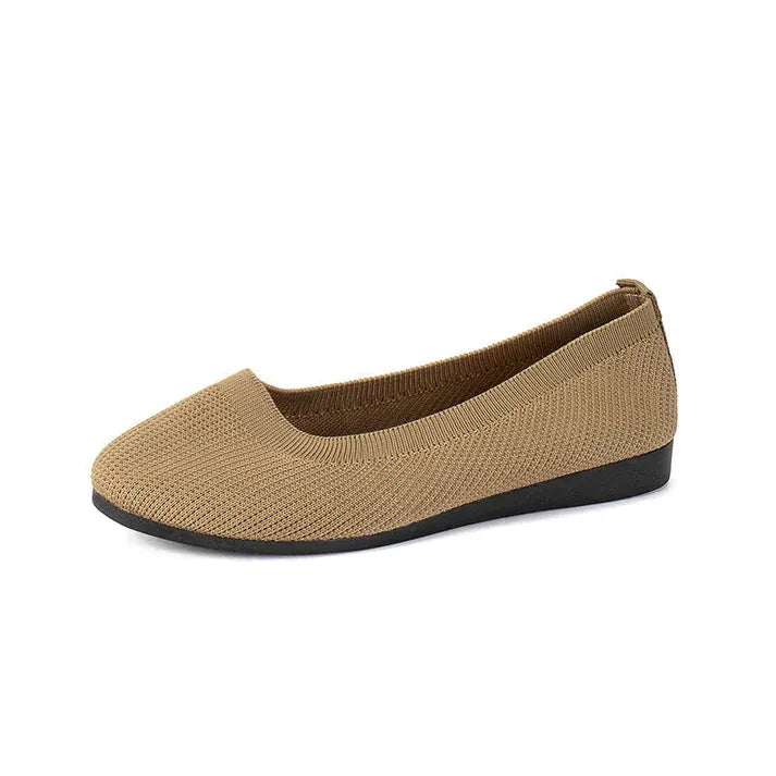 Women’s Round Toe Slip-On Knit Shoes