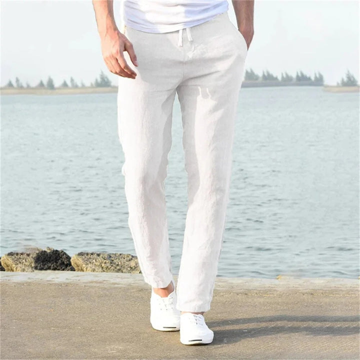 Men’s Straight-Leg Elastic Waist Pants
