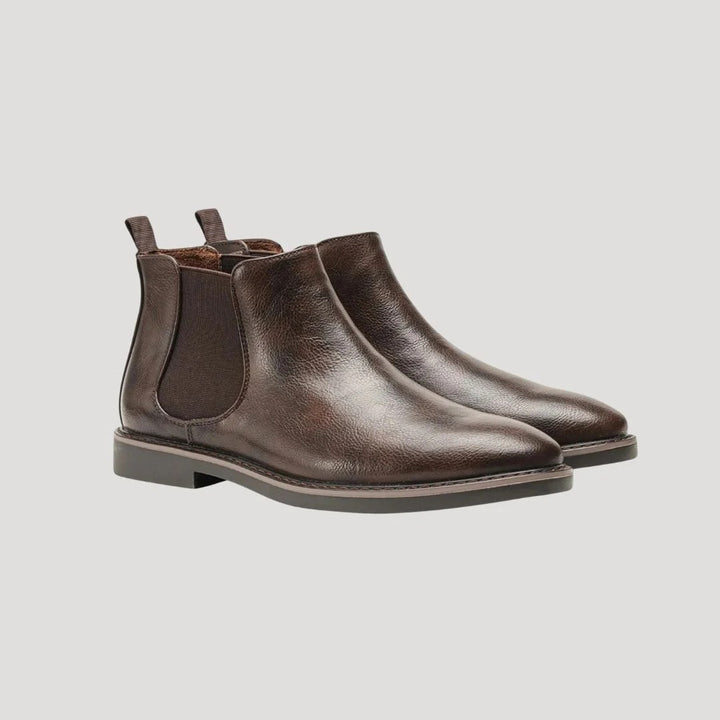 Men’s Almond-Toe Chelsea Boots
