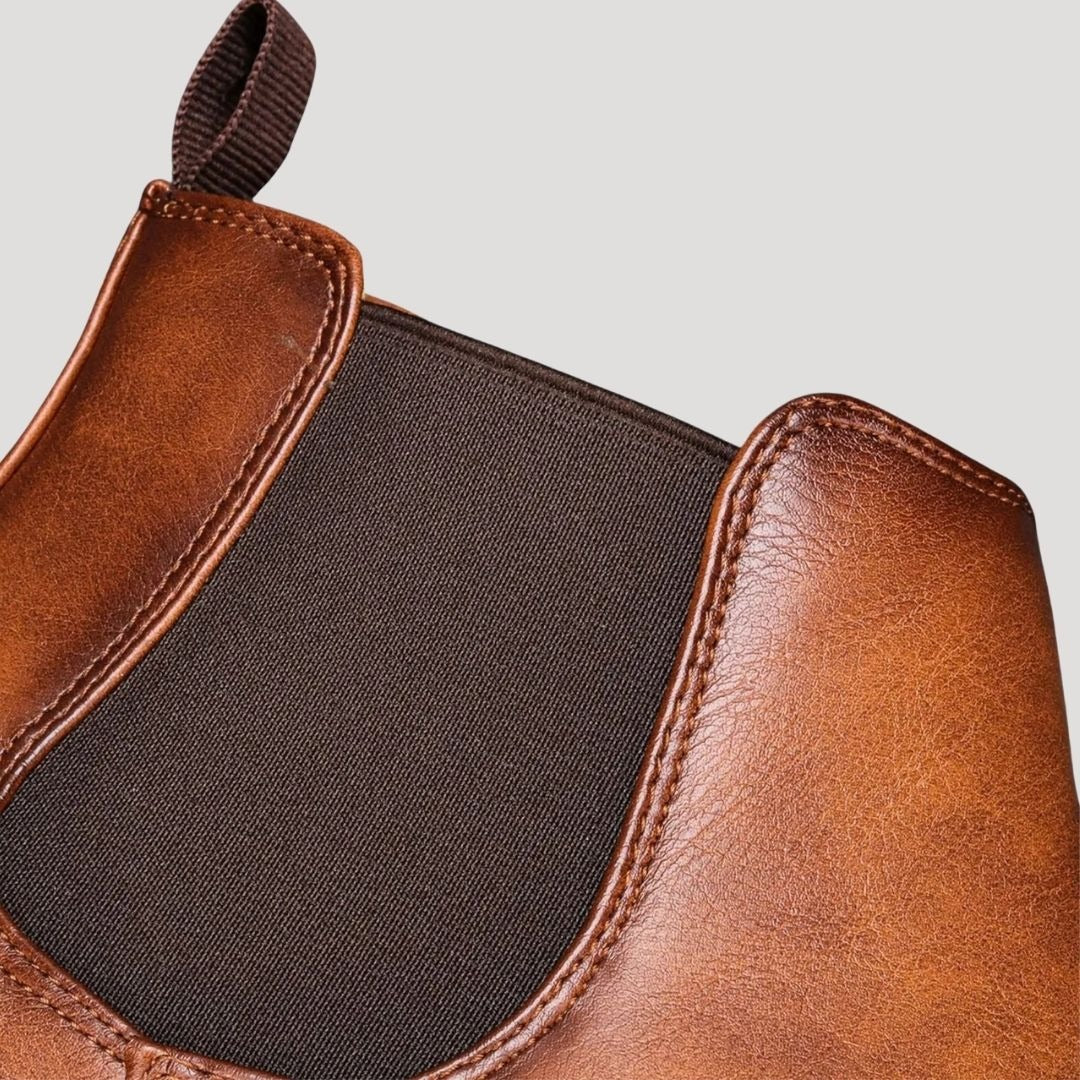 Men’s Almond-Toe Chelsea Boots