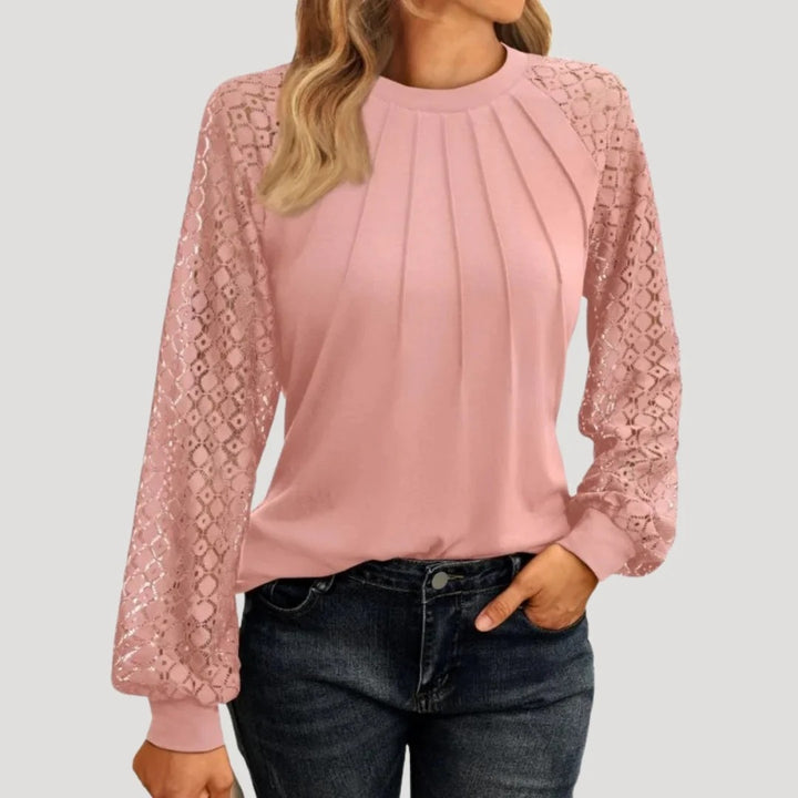 Women’s Pleated Long Sleeve Top