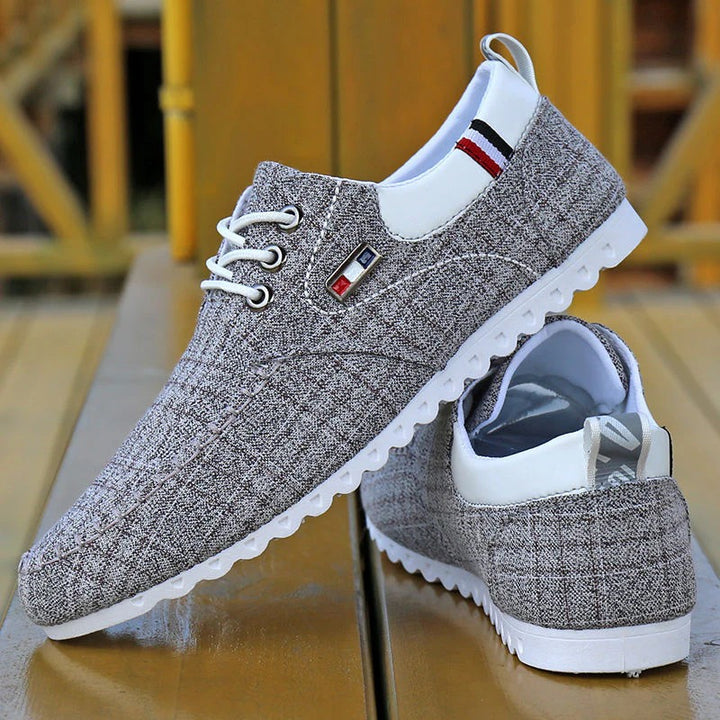 Men’s Checked Low-Top Shoes