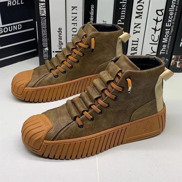 Men’s High-Top Boots with Platform Sole