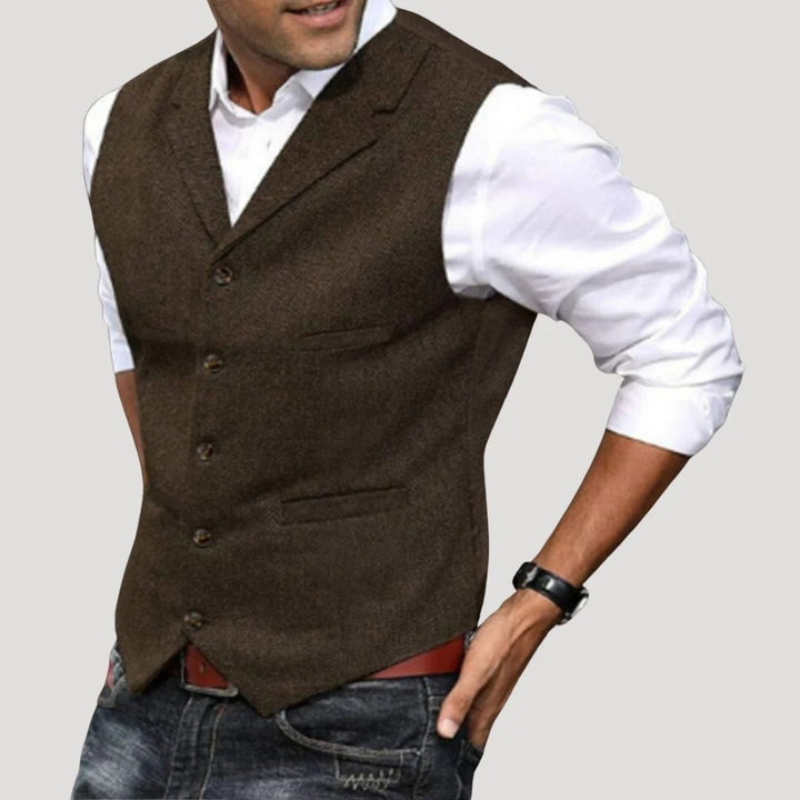 Men's Notch Lapel Slim-Fit Vest