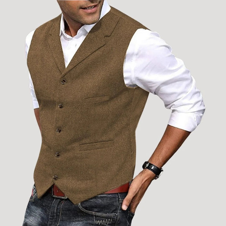 Men's Notch Lapel Slim-Fit Vest