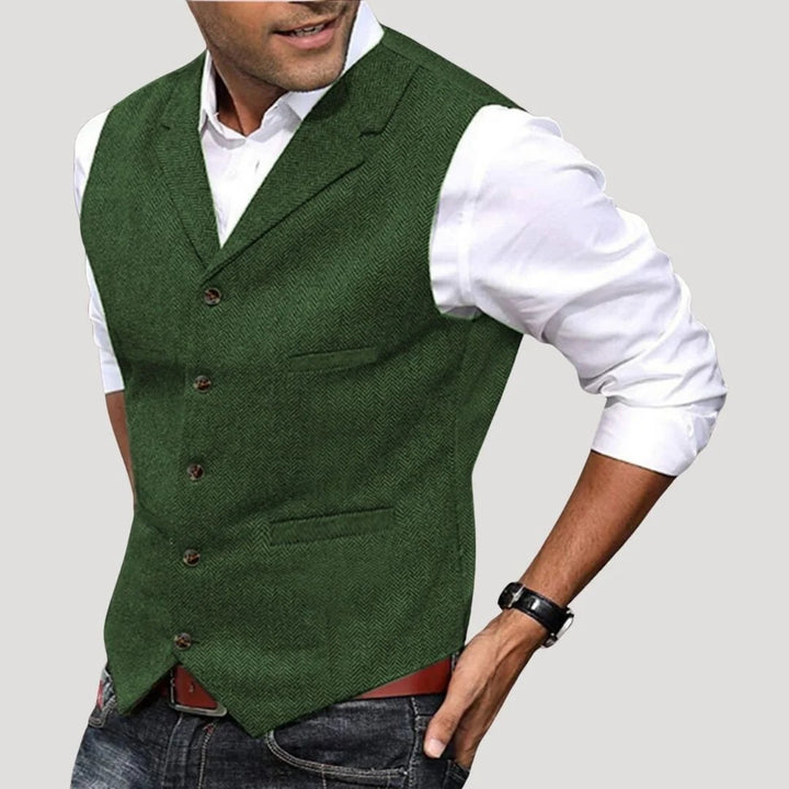 Men's Notch Lapel Slim-Fit Vest