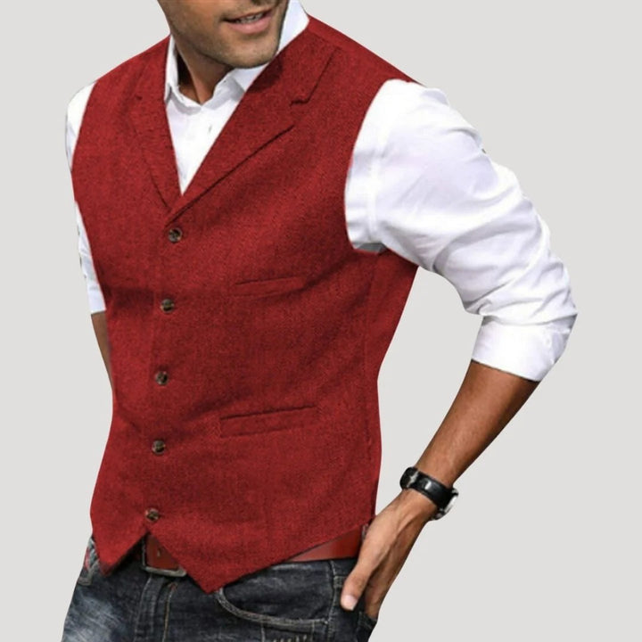 Men's Notch Lapel Slim-Fit Vest