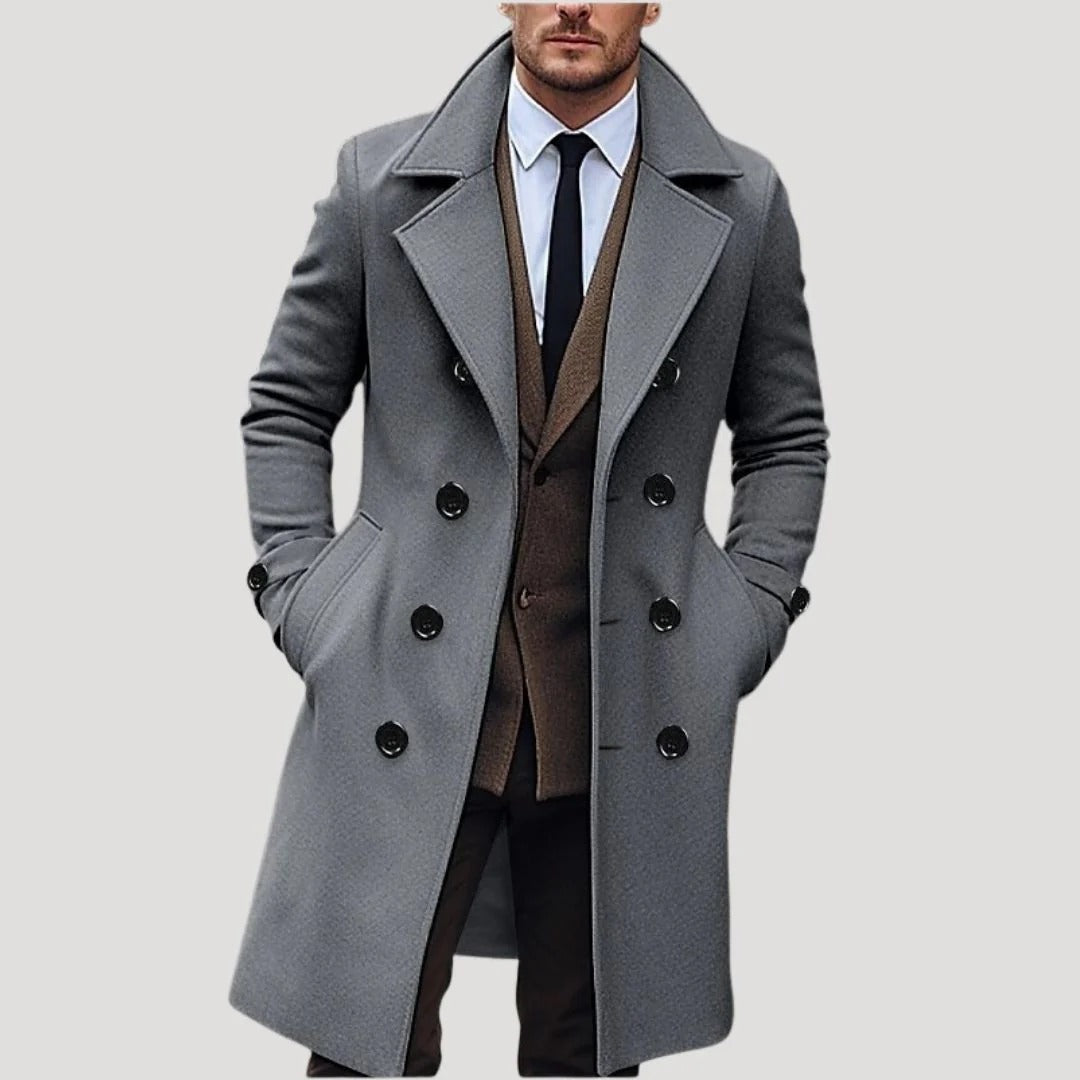 Men’s Double-Breasted Trench Coat