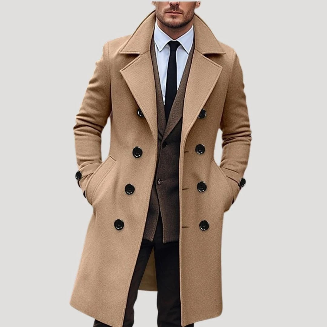 Men’s Double-Breasted Trench Coat