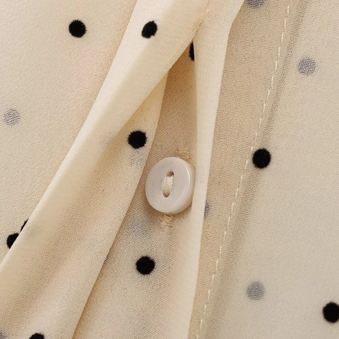 Women's Bow-Detail Long-Sleeve Blouse