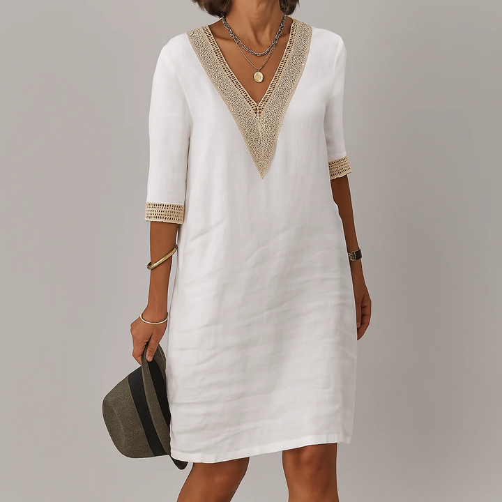 Women’s Shift Dress with Lace Detail