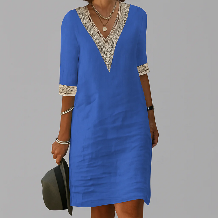 Women’s Shift Dress with Lace Detail