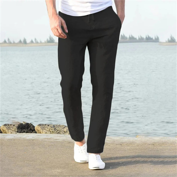 Men’s Straight-Leg Elastic Waist Pants