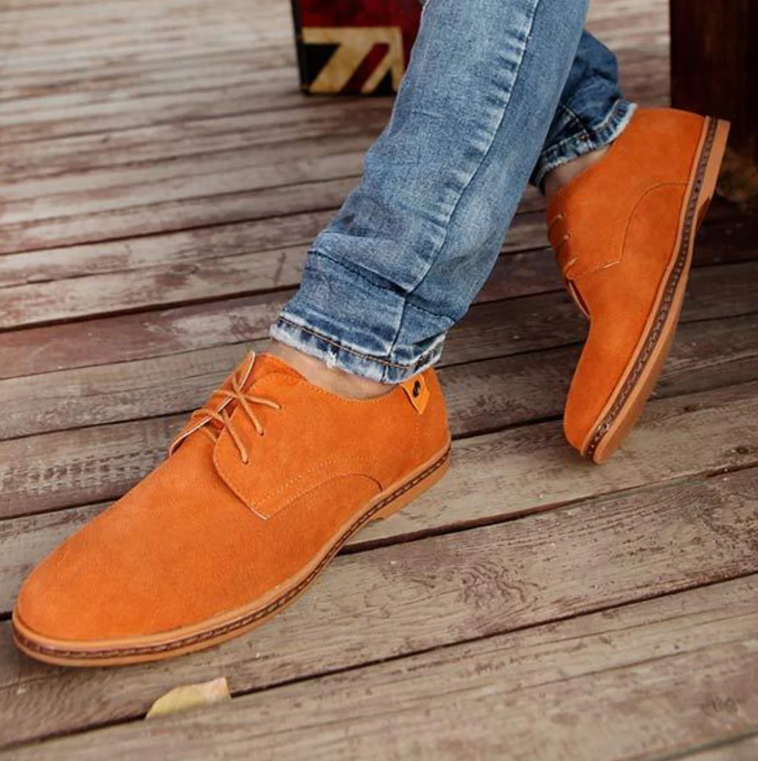 Men’s Suede Lace-Up Shoes