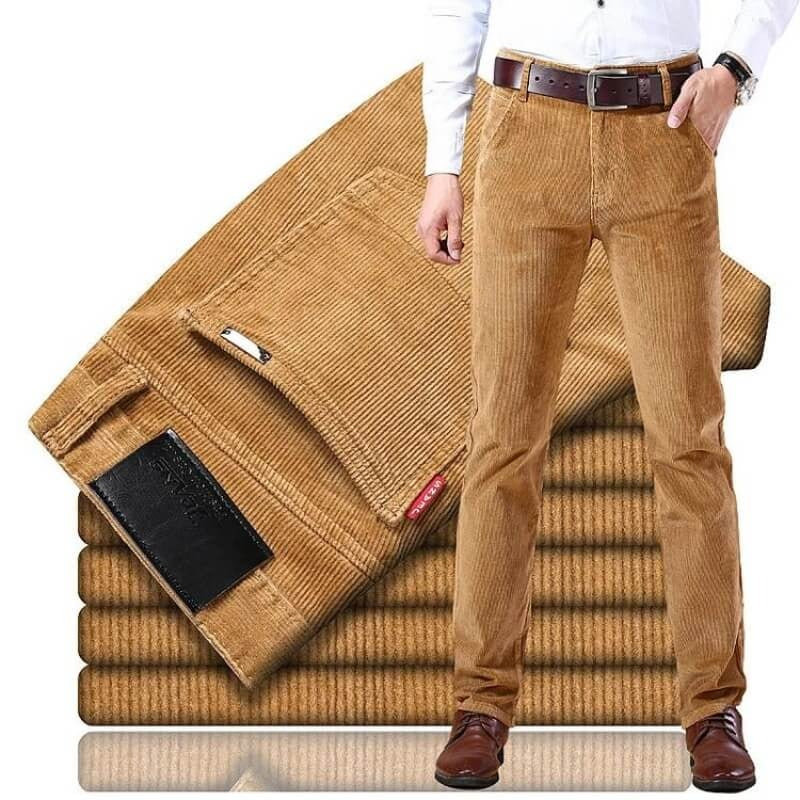 Men’s Straight-Cut Corduroy Trousers