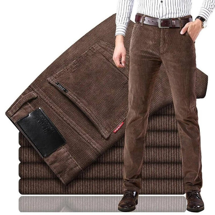 Men’s Straight-Cut Corduroy Trousers